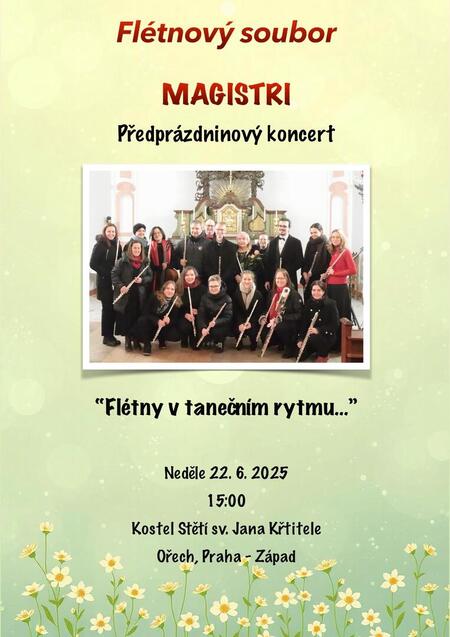 Předprázdninový koncert flétnového souboru MAGISTRI